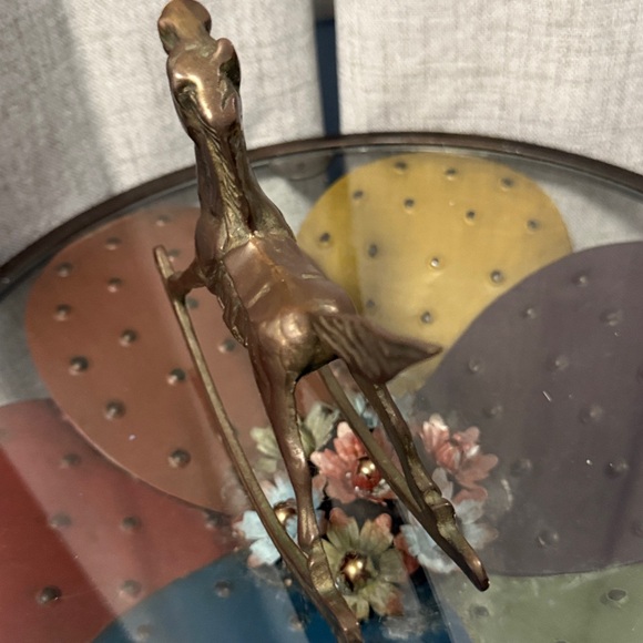 Vintage, Solid Brass Rocking Horse Figurine - Picture 3 of 5